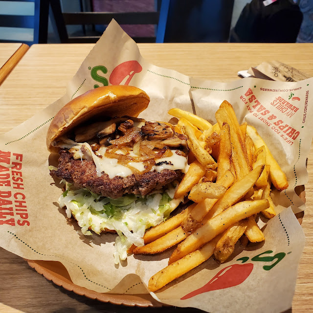 Mushroom Cheese Burger