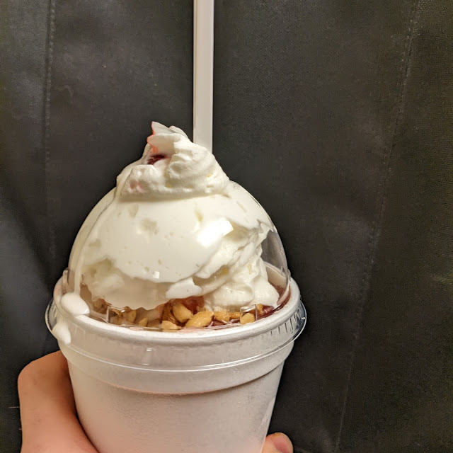 Peanut Butter and Jelly Sundae