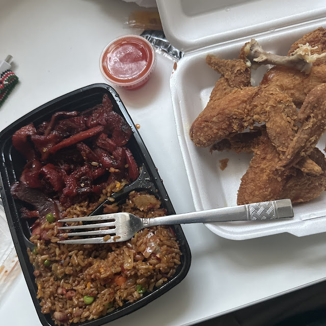 Wings with Fried Rice