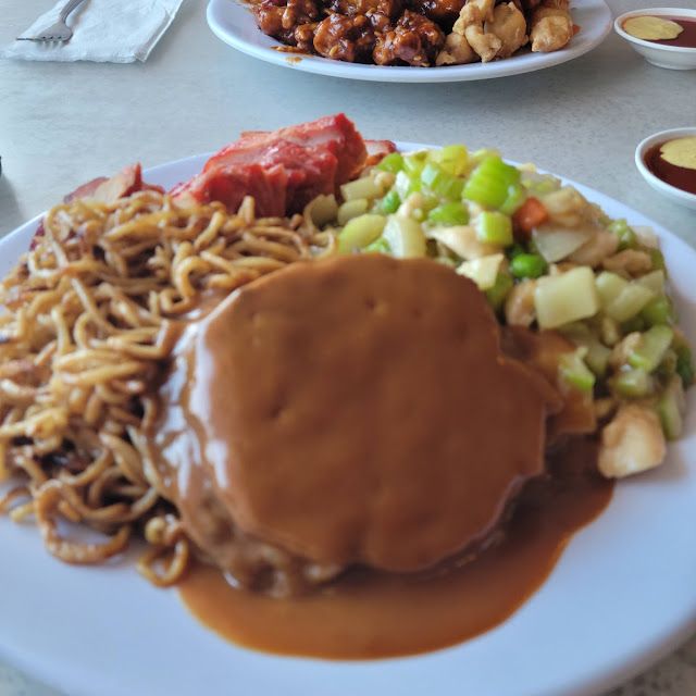 Pan Fried Noodles Pork Egg Foo Young Chow Mein Barbecued Pork