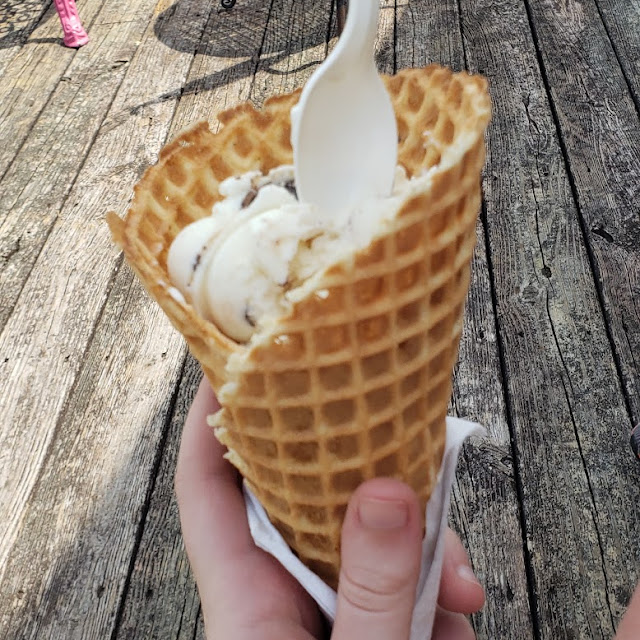 Mint Chip in a Waffle Cone