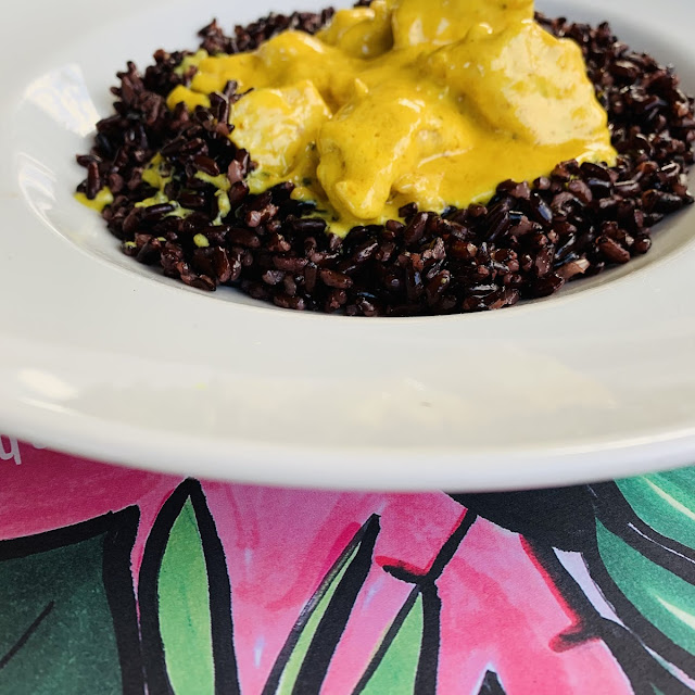 Pollo Al Curry Con Riso Venere