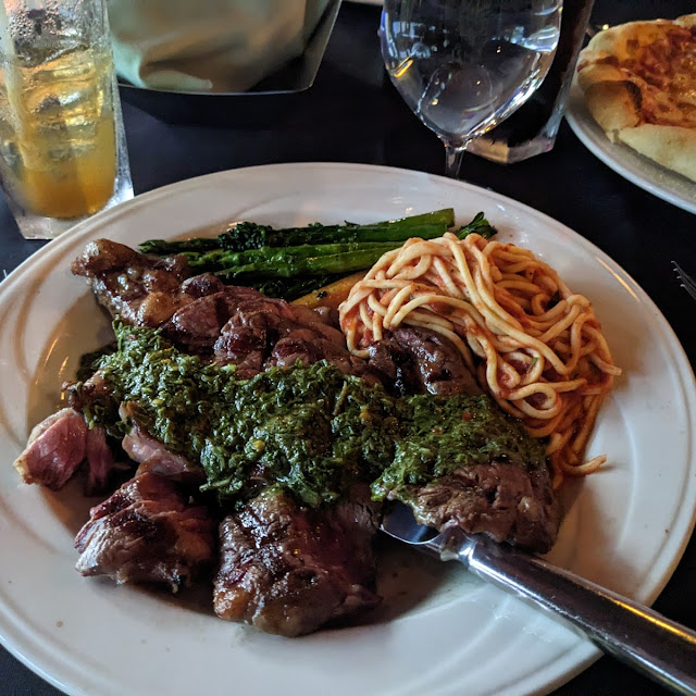 Ribeye with Chimichurri and House Made Pasta