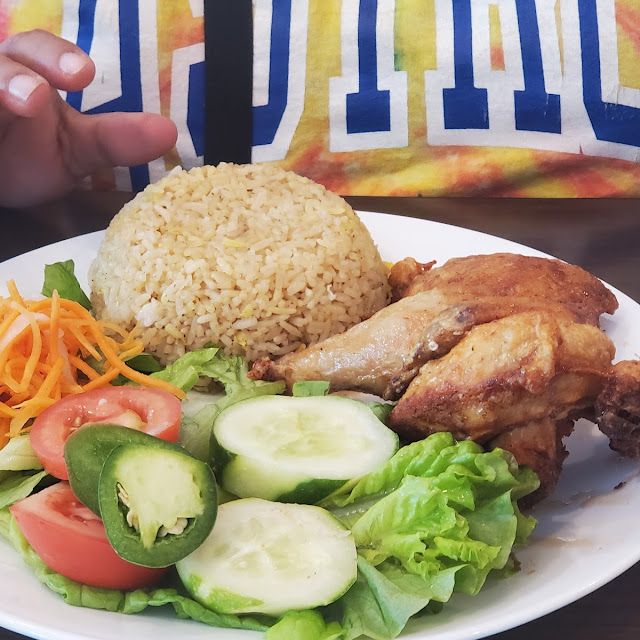 Deep Fried Chicken with Fried Rice