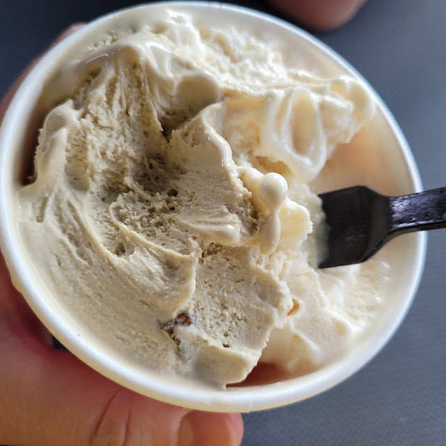 Pistachio and Peach Gelato