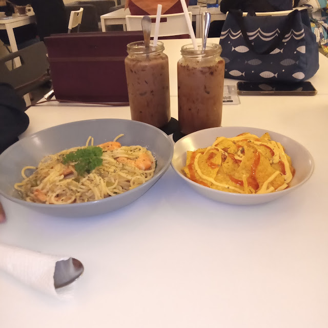 Aglio Olio Prawn and Tacos