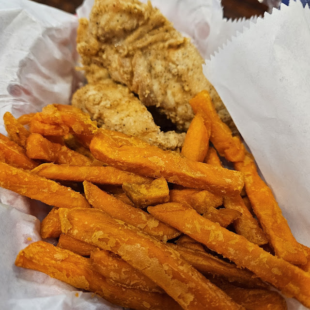 Chicken Strips & Sweet Potato Fries