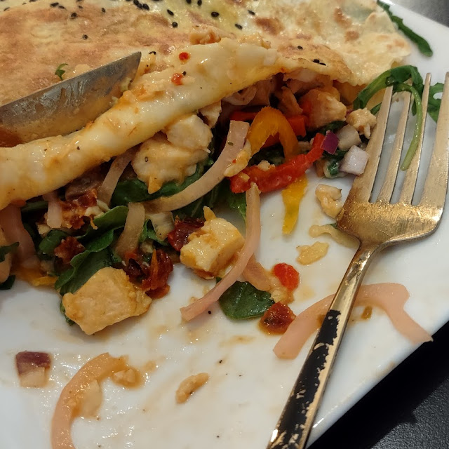Savory Chicken Crepe with Homemade Thousand Island Sauce