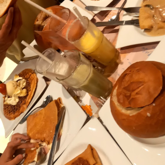 Crepe de Ternera Con Champiñones