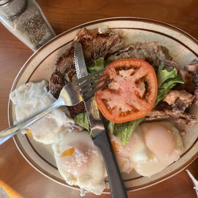 Steak and Poached Eggs