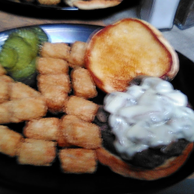 1 3 Mushroom and Swiss w Tater Tots