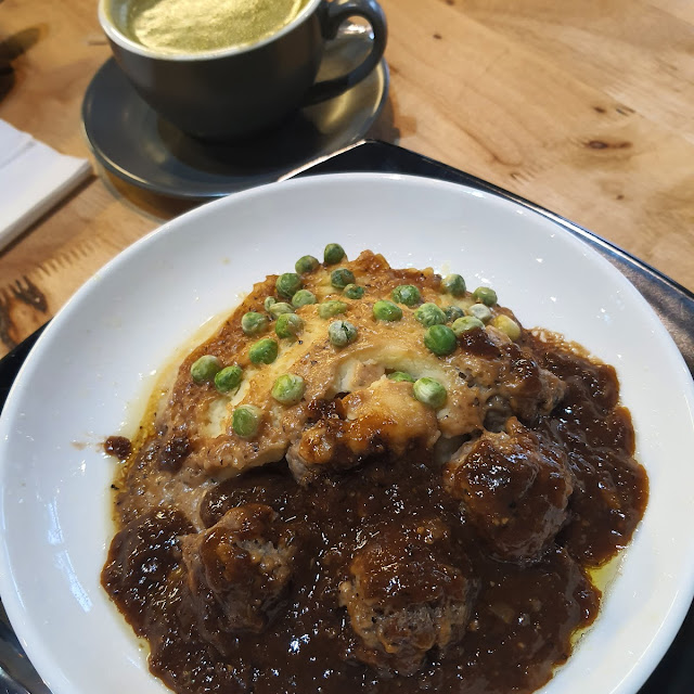 Meat Balls with Baked Potato