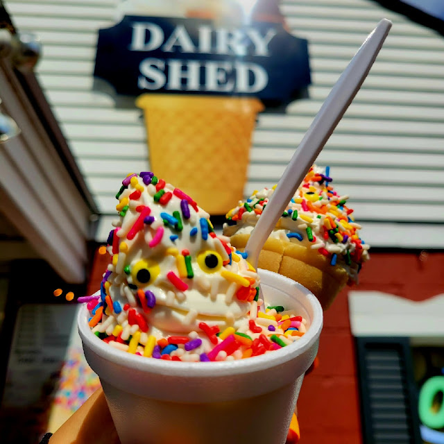 Vanilla Ice Cream with Rainbow Sprinkles