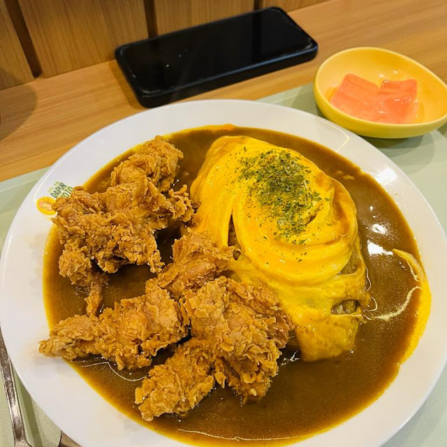 Beef Saikoro Omurice Set