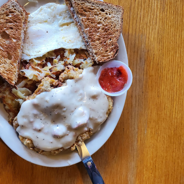 Chicken Fried Steak and Eggs