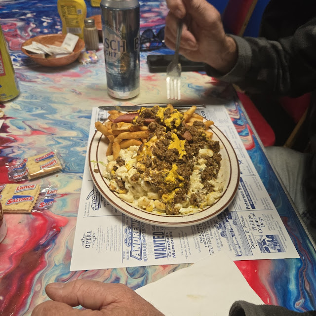 Jim's Don't Go Hungry Cheese Burger Plate