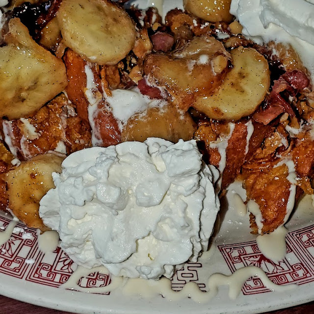 Deep Fried French Toast with Banana Foster