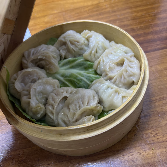 Chicken Veg Buff and Jhol Momos