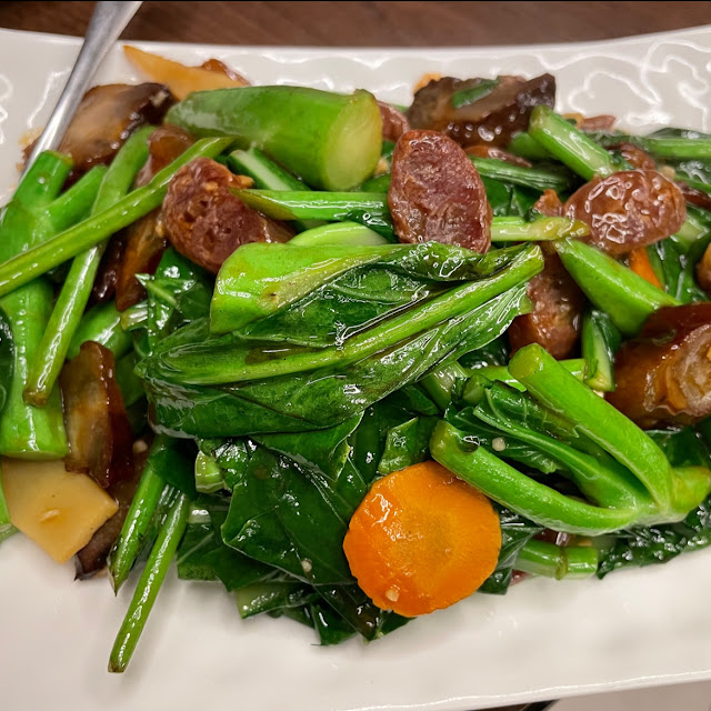Satay Beef with Chinese Broccoli