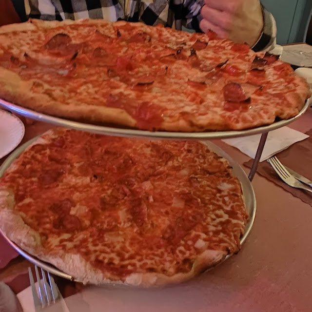 Finocchiona Salami and Hot Peppers Pizza Linguica and Onion Pizza