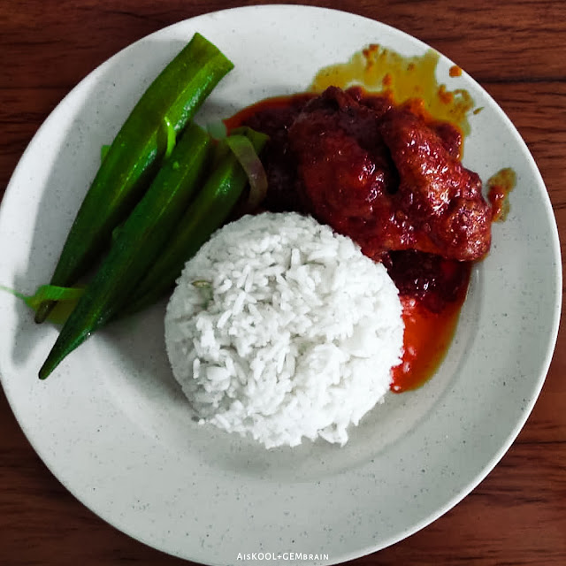 Set Nasi Ayam Merah