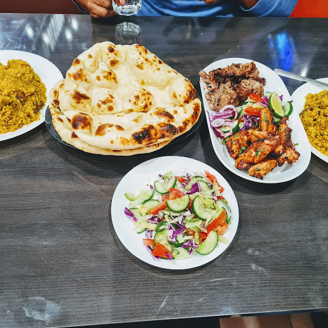 Bhuna Khichuri & Mixed Kebab Plate with Naan