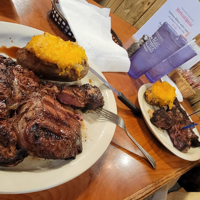 Ribeye Steak and Twice Baked Potato