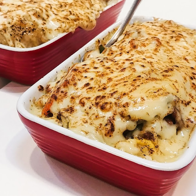 Pepper Beef Baked Rice