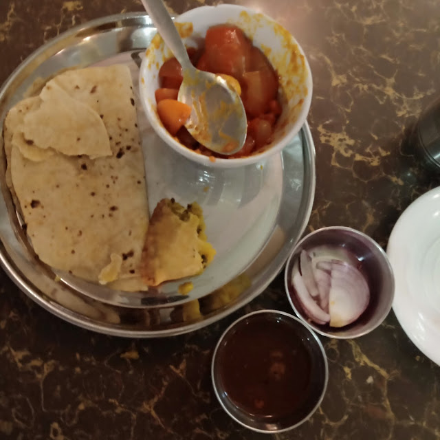 Samosa Roti and Vegetable