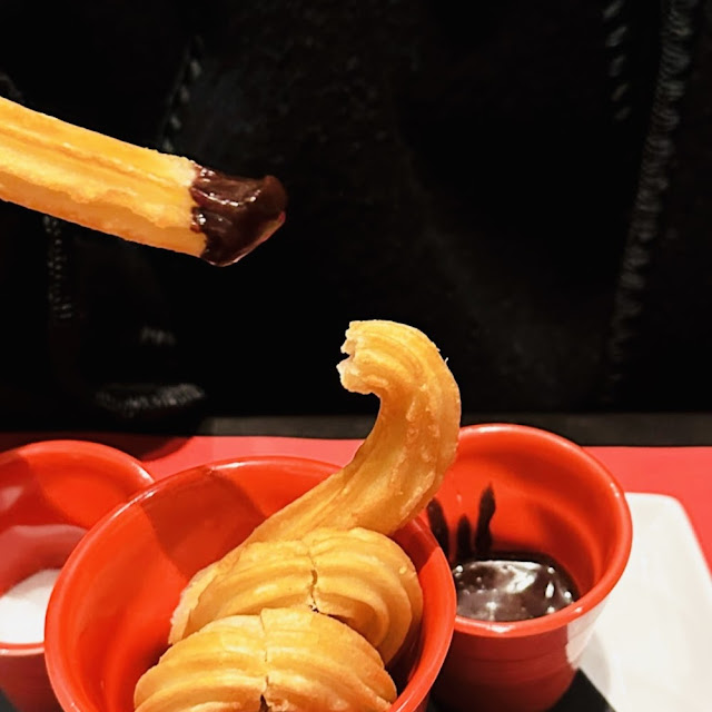 Churros and Hot Chocolate Sauce