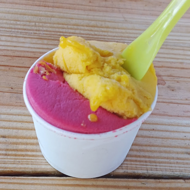 Raspberry and Mango Sorbet