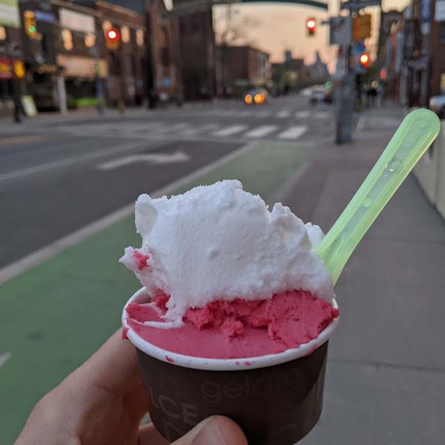 Lemon and Strawberry Gelato