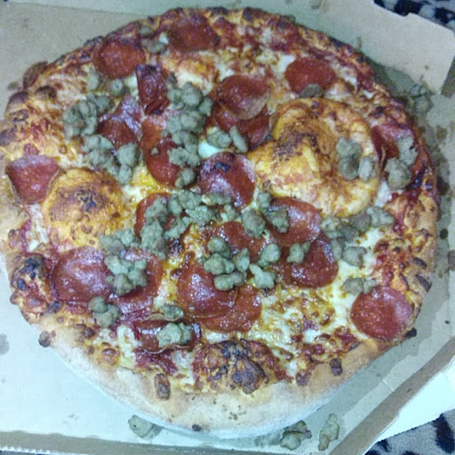 Sausage and Pepperoni Uncut Pizza