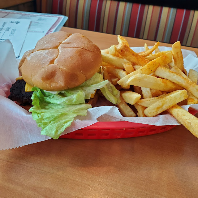 Cheeseburger and Large Fries
