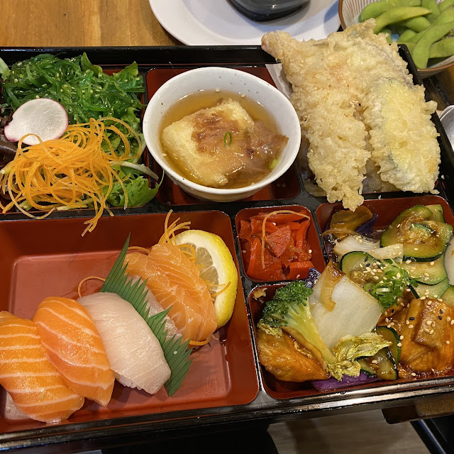 Teriyaki Salmon Deluxe Bento Box