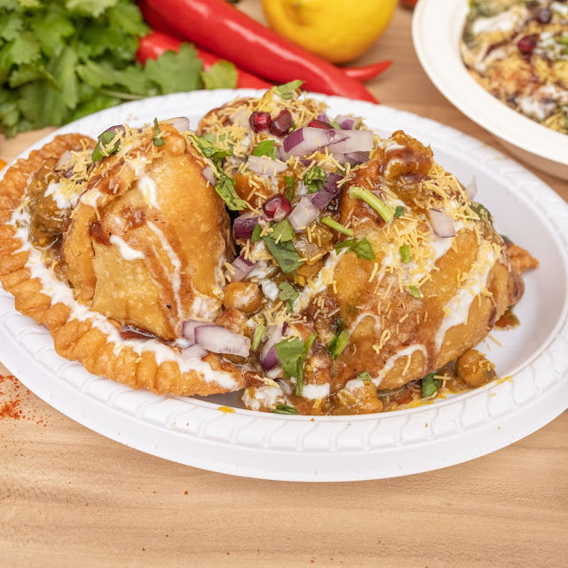 Samosa Chole Chaat
