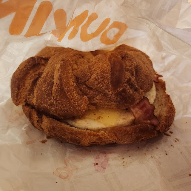 Bacon Egg and Cheese Croissant Sandwich