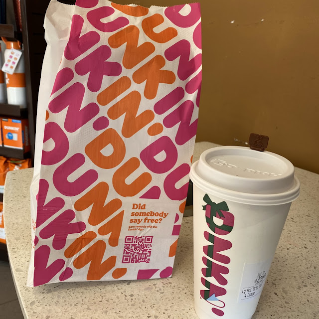 Coffee and a Donut Donut Is in the Bag