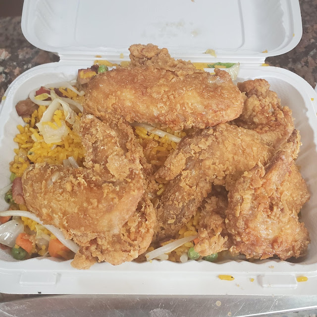 Chicken Wings and Pork Fried Rice