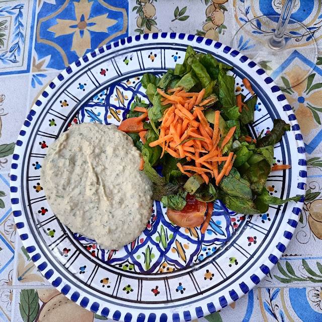 Hummus and Salad