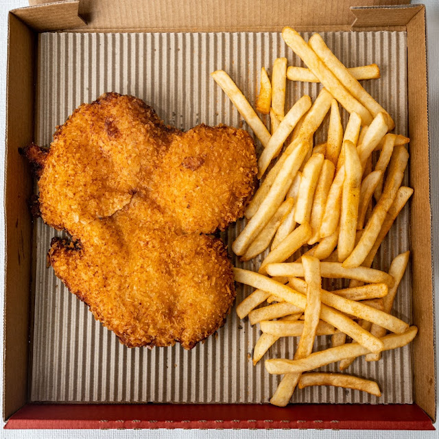 Chicken Schnitzel with Chips