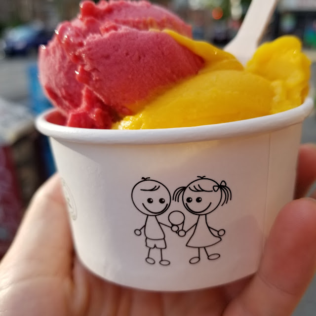 Raspberry and Mango Gelato