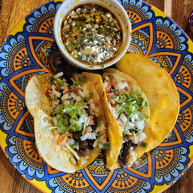 Tres Tacos Beef Chicken and Shrimp