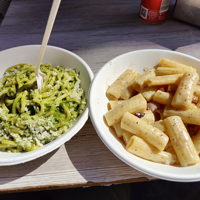 Pâtes Au Pesto Et Gricia