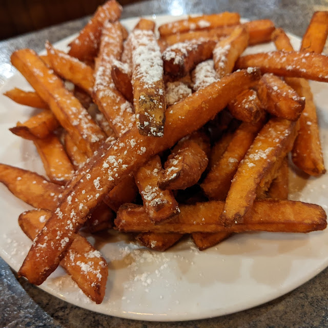 Sweet Potato Fries with Powdered Sugar