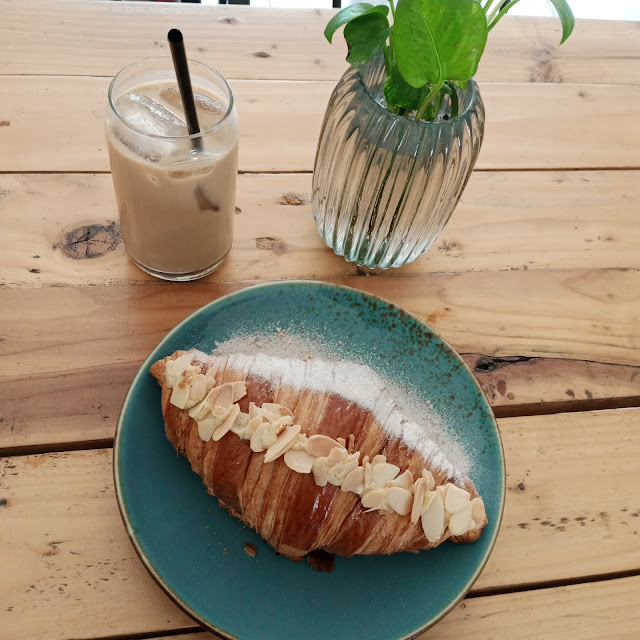 Croissant and Ice Cappuccino