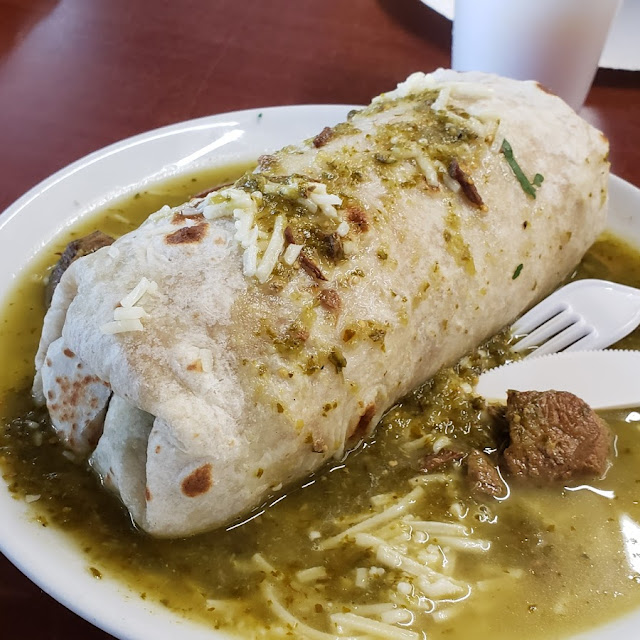 Wet Green Burrito