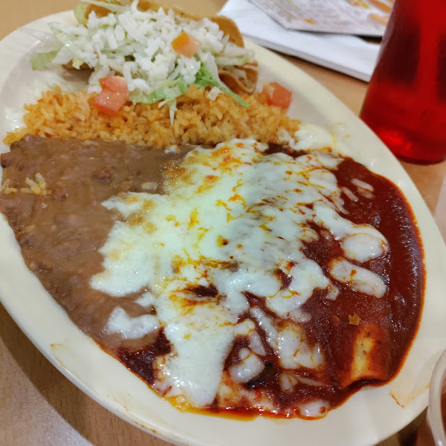Chile Relleno and Enchiladas Verdes