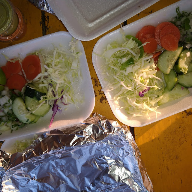 Cole Slaw Lemon and Carrot Slices Side Dish
