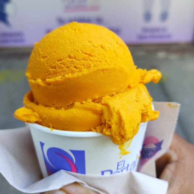 Helado de Flor de Cempasúchil Y Helado de Camote
